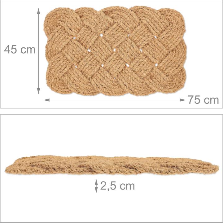 Actual product image Relaxdays Doormat coconut (75 x 45 x 2.5 cm)