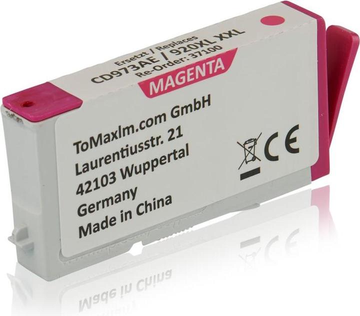 Actual product image Inkadoo Ink Cartridges compatible with HP CD973AE / 920XL Ink Cartridge, magenta Magenta (M)