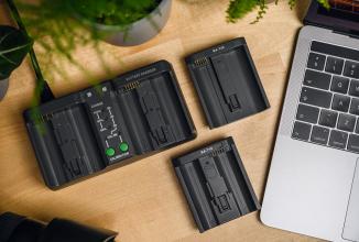 Actual product image Newell Dual-channel charger BC-18B for EN-EL18 - Nikon (Camera battery charger)