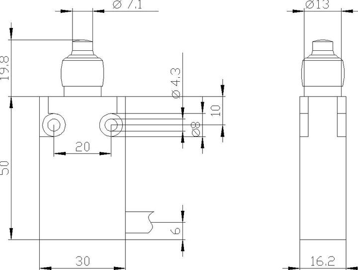 Produktbild Siemens Endschalter,Metall,30mm,w/runder Taster