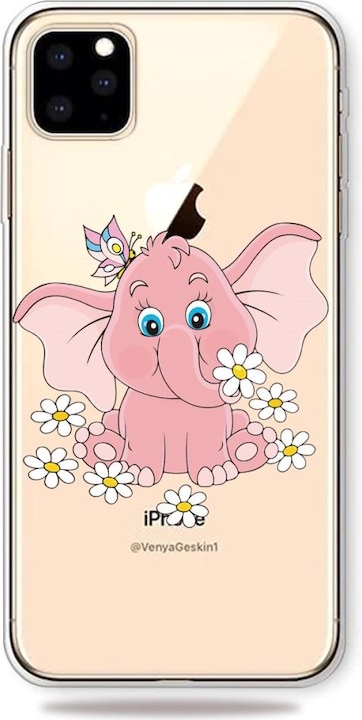 Immagine prodotto Ueli Express iPhone 11 Pro Max Custodia in gomma super sottile TPU Elefante carino (Apple iPhone 11 Pro Max)