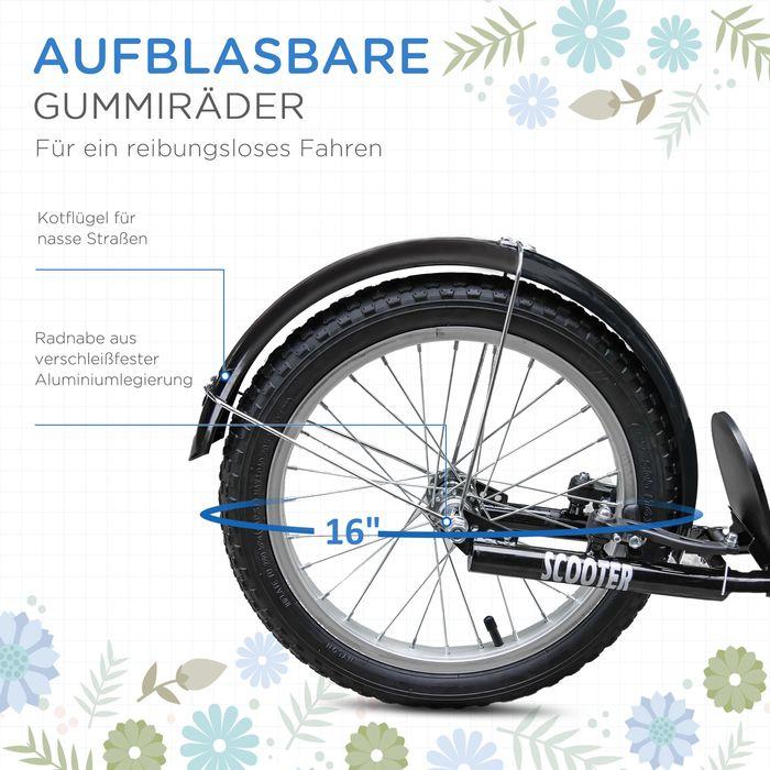 Immagine prodotto Swisshandel24 Monopattino per bambini Monopattino con freno Cestino regolabile in altezza per 5-12 bambini