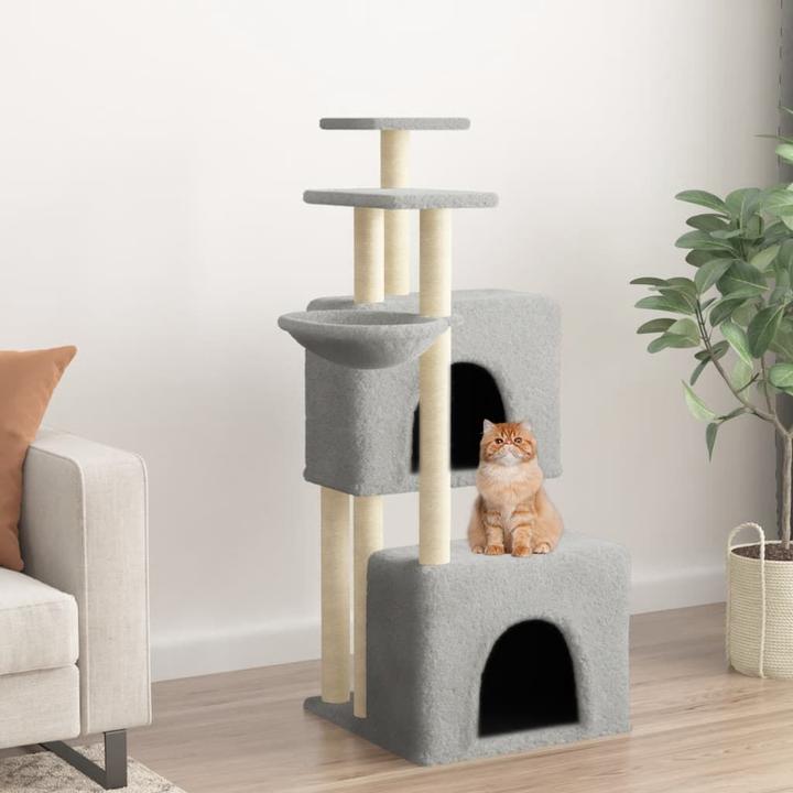 Actual product image vidaXL Kratzbaum (122 cm, Light grey)