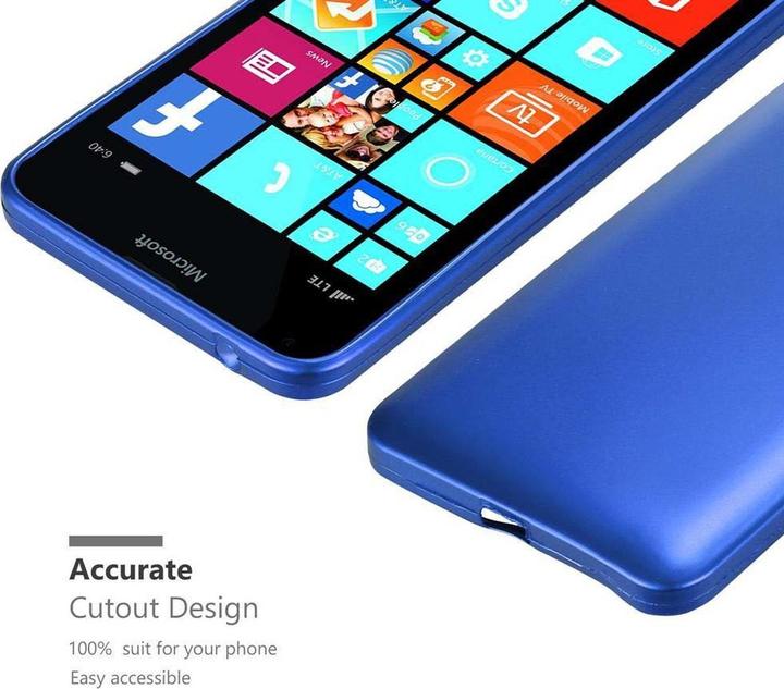 Actual product image Cadorabo TPU Matt Metallic Cover (Microsoft Lumia 640 XL)
