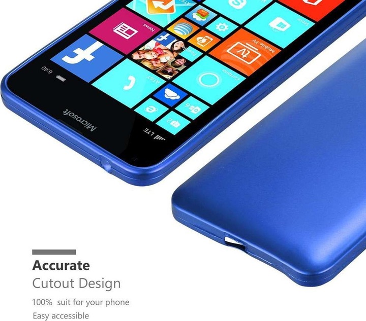 Produktbild Cadorabo TPU Matt Metallic Cover (Microsoft Lumia 640 XL)