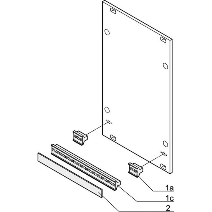 Produktbild Schroff Griff in Trapezform, schwarz (ohne Aushebefunktion) - KUNSTSTOFFGRIFF 4TE SCHWARZ