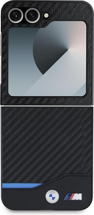 Produktbild BMW BMHCZF622NBCK Z Flip6 F741 czarny/black hardcase Carbon Blue Line (Samsung Galaxy Z Flip6)