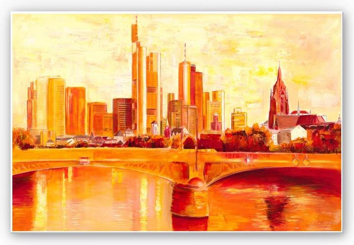 Immagine prodotto Trenddeko Schüssler - Skyline di Francoforte (60 x 40 cm)