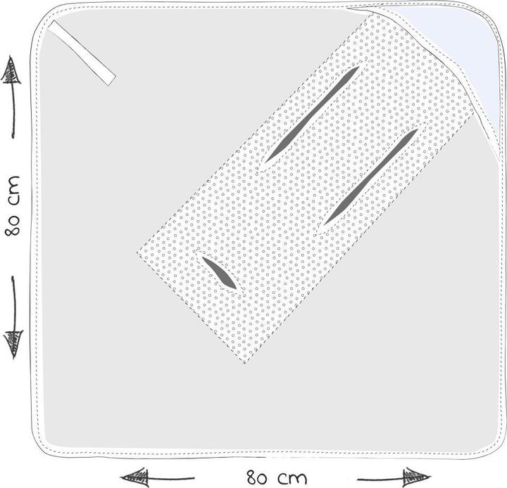 Actual product image Alvi Footmuffs for infant carriers & carrycots Travel blanket Jersey light 80 x 80 cm - Starry sky