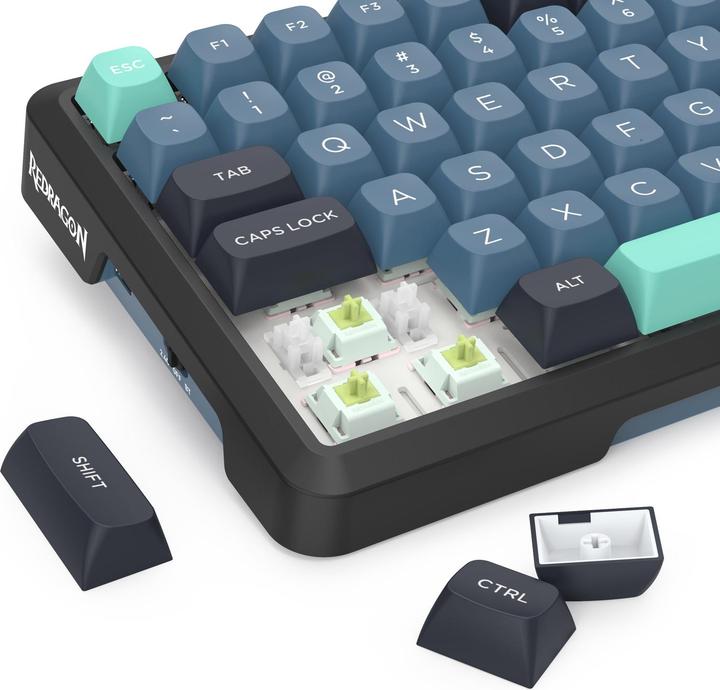Actual product image Redragon K724GBG-RGB-PRO Behemoth (Eng. Int., Cable, Wireless)