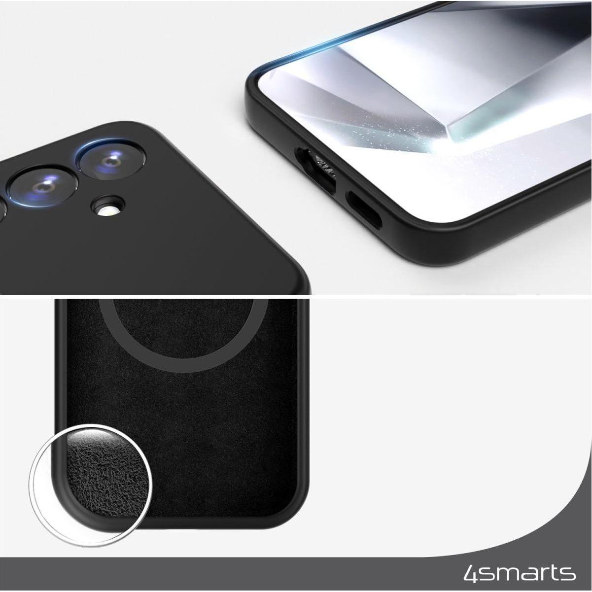 4smarts Cupertino (Samsung Galaxy A55), Cover smartphone, Nero