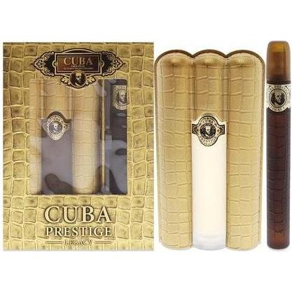 Cuba, Set regalo bellezza, Prestige Legacy Men Set regalo da 3 oz e 1,17 oz EDT Spray (Set di profumi)