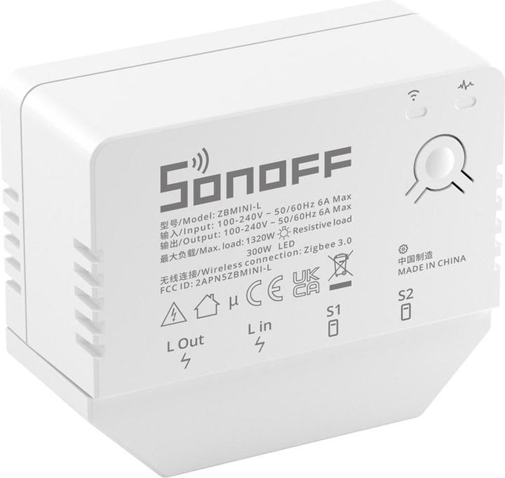 Produktbild Sonoff Funk-Schaltaktor ZBMINI-L, 1-fach, 230 V, 6 A (Schaltaktor)