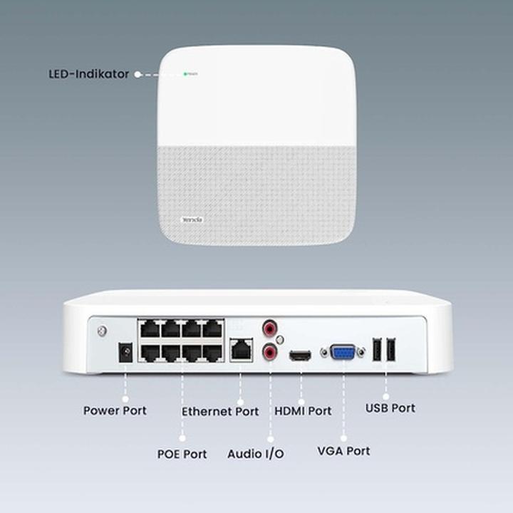 Actual product image Tenda (N6P-8H White (Network Video Recorder (NVR))
