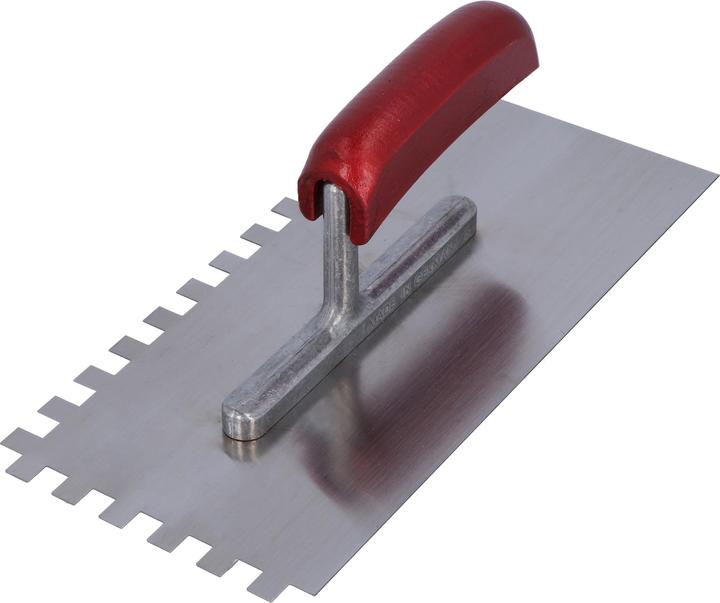 Helpmate Glättekelle 280x130 mm, Zahnung 10x10, Edelstahl, Holzgriff
