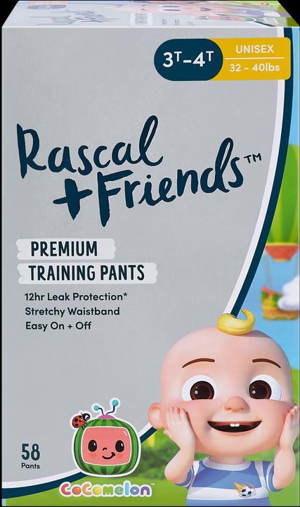 Rascal+Friends RASCAL + FRIENDS Pants 5 size, 58pcs, 13-18 kg, 93594 (Size 5, Pack, 58 Piece)
