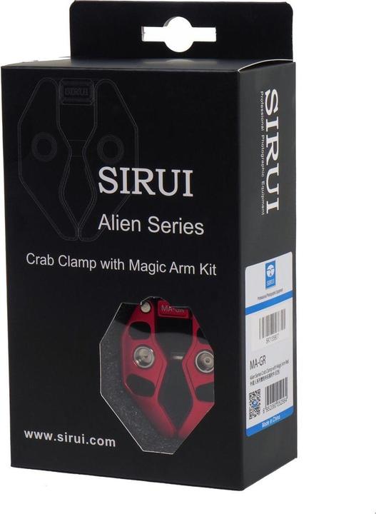 Immagine prodotto Sirui MA-GR Pinza per rifiuti con braccio magico e supporto per smartphone rosso (Morsetto per stativo)