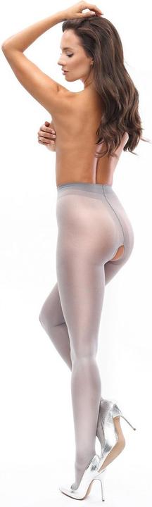Produktbild MissO MI P102 pantyhose open crotch gray 40den S/M (M, S)