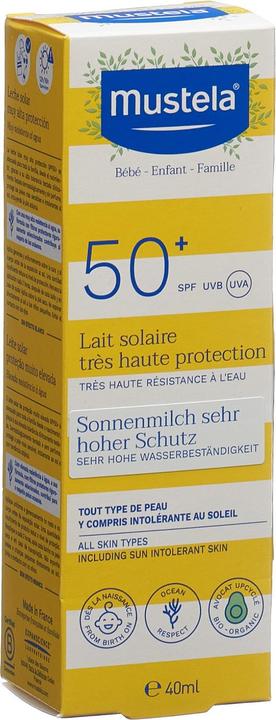 Produktbild Mustela Sonnenmilch (Sonnenmilch, SPF 50+, 40 ml, 60 g)