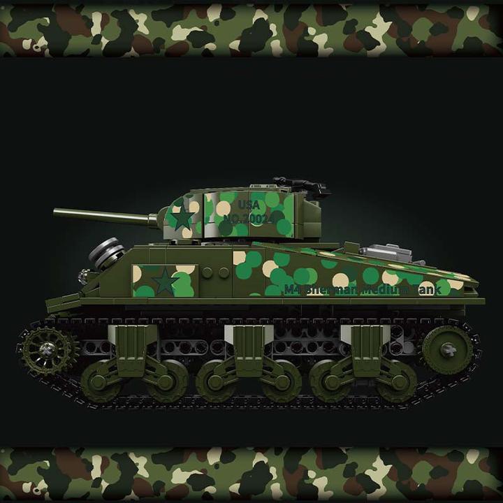Actual product image Mould King 20024 - M4 Sherman tank