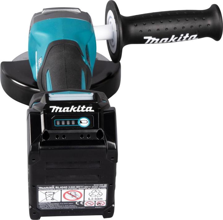 Actual product image Makita 40V Battery angle grinder GA016GM201 (125 mm)