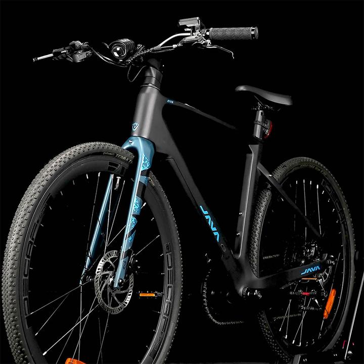 Produktbild Mobygo JAVA Riva Carbon schwarz-blau (49 cm)