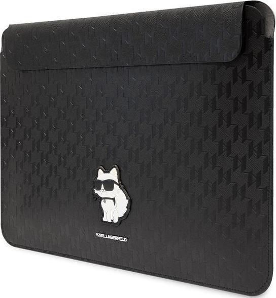 Actual product image Karl Lagerfeld Sleeve KLCS14SAKHPCK 14" czarny/black Saffiano Monogram Choupette (14")