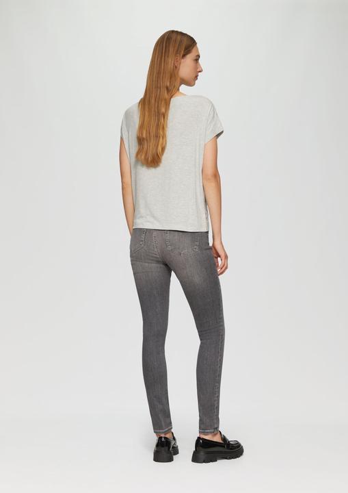 Produktbild S.Oliver T-Shirt Fliessendes T-Shirt aus Viskosemix mit Metallic-Print (34)