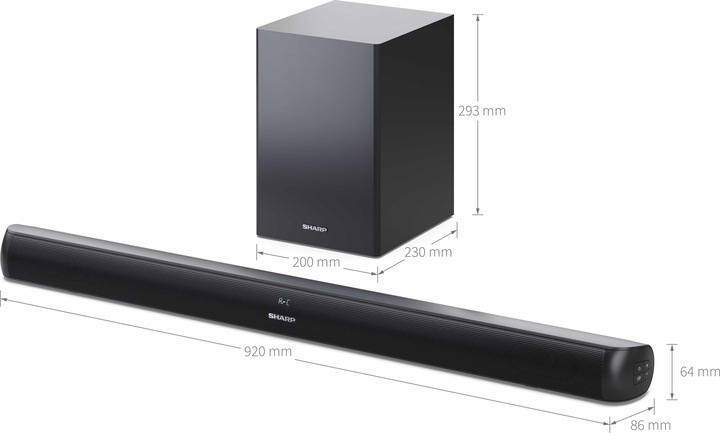 Image du produit Sharp HT-SBW202 (200 W, Canal 2.1)