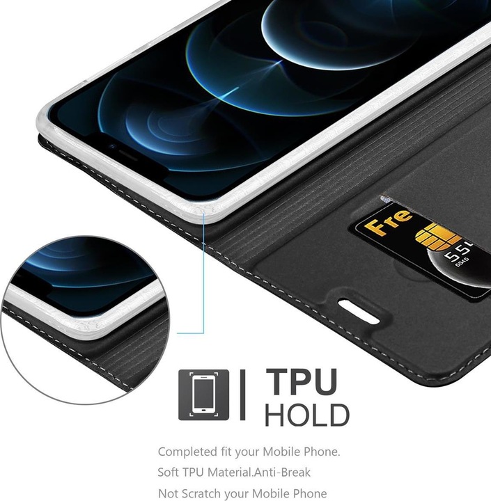 Actual product image Cadorabo Book Classy Style Cover (Apple iPhone 12 Pro Max)