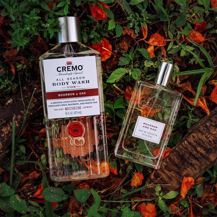Productafbeelding Cremo Bourbon & Oak geschenkset voor mannen - Eau de Toilette 100ml Body Wash 473ml (Parfum set)