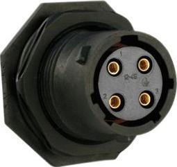 Produktbild Souriau 4 way Jamnut receptacle, socket contacts