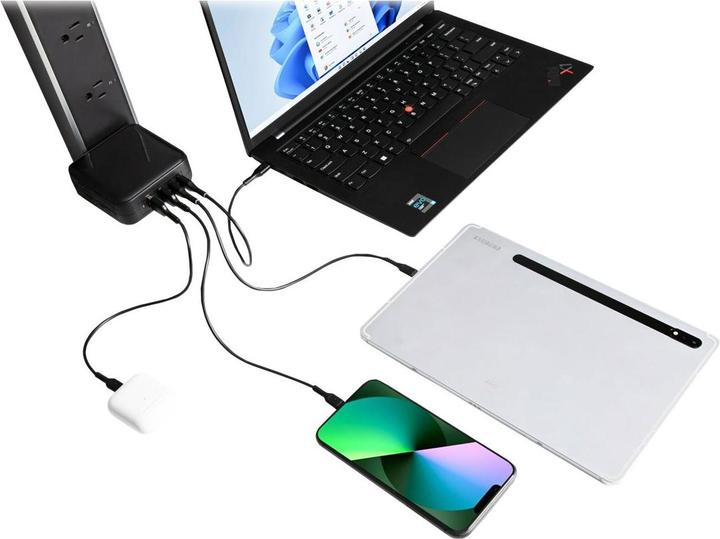 Immagine prodotto Targus 100W GanCharger-Multiporta-Adattamento da viaggio (100 W)