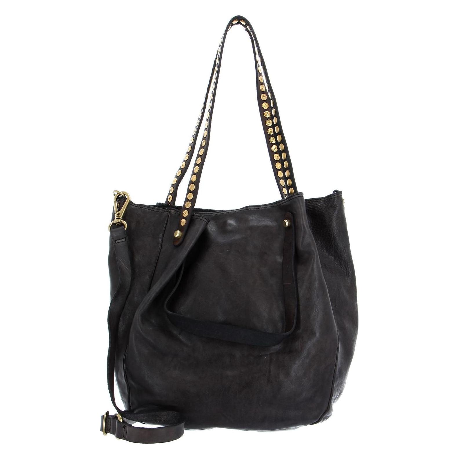 Campomaggi, Damen, Handtasche, Shoulder Bag, Grau