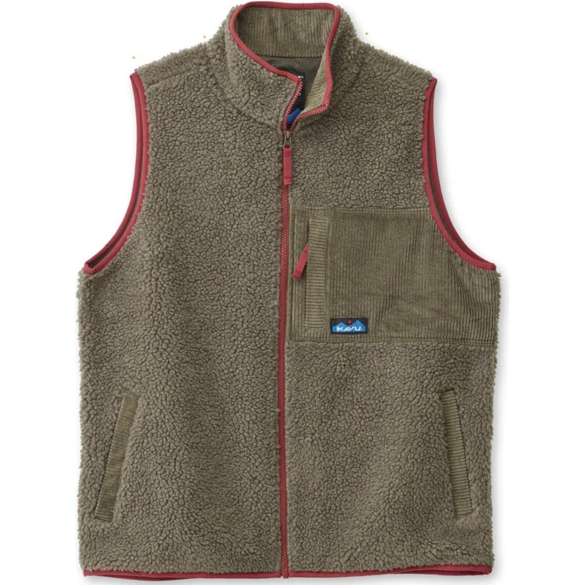 Kavu, Herren, Weste, ärmelloses fleece cooper, Grün, (XL)