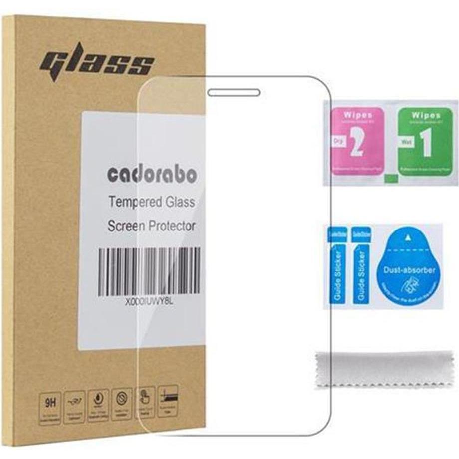Cadorabo Tempered Schutzglas für Alcatel C7 (1 Stück, Alcatel 7), Smartphone Schutzfolie, Weiss