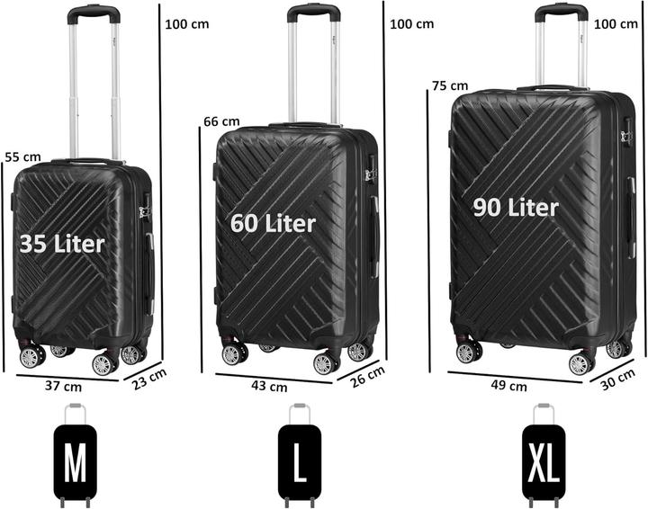 Produktbild Zelsius 3-teiliges Hartschalenkoffer-Set
