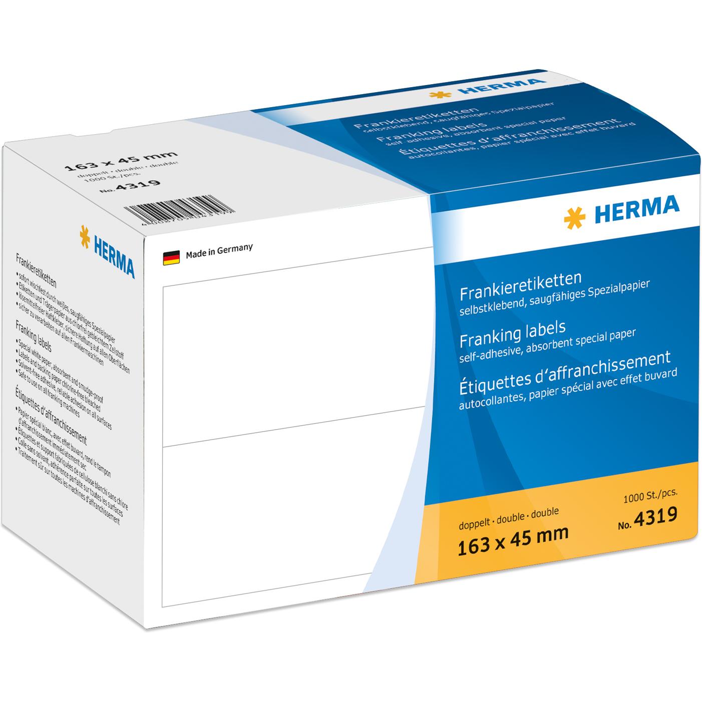 Herma, Etiketten, Frankieretiketten