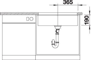 Produktbild Blanco Subline 700-U (Unterbauspüle, 46 cm, 73 cm)