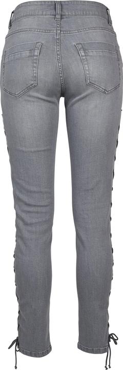 Actual product image Urban Classics Ladies Denim Lace Up Skinny Pants (28)