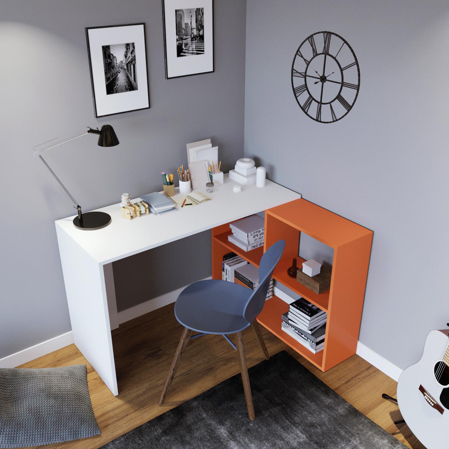 Thumbnail - Kalune Design, Schreibtisch, Amora (120 x 78 x 50 cm)