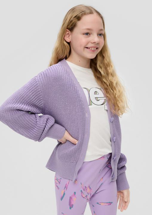 Produktbild s.Oliver Strickjacke Strickjacke mit V-Ausschnitt (XL)