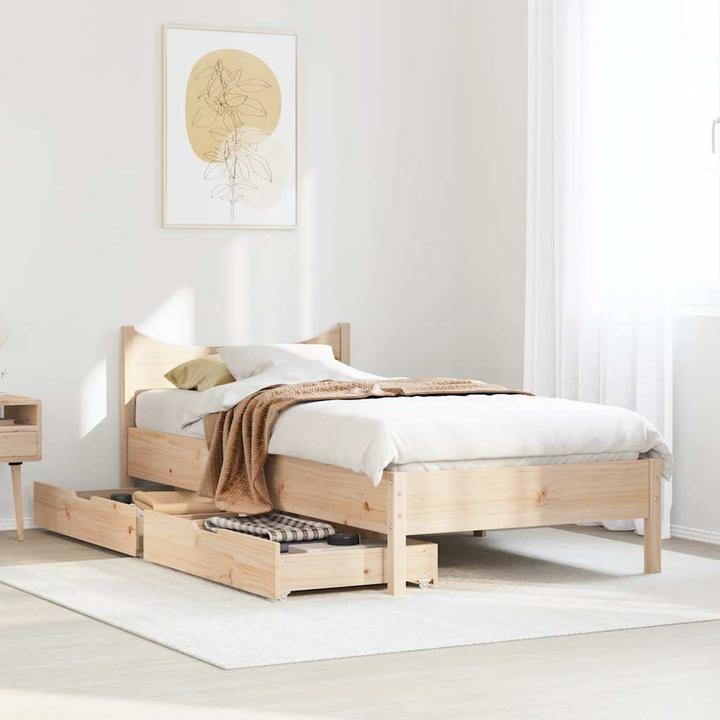 Immagine prodotto vidaXL Letto con cassetti in pino (180 x 200 cm)