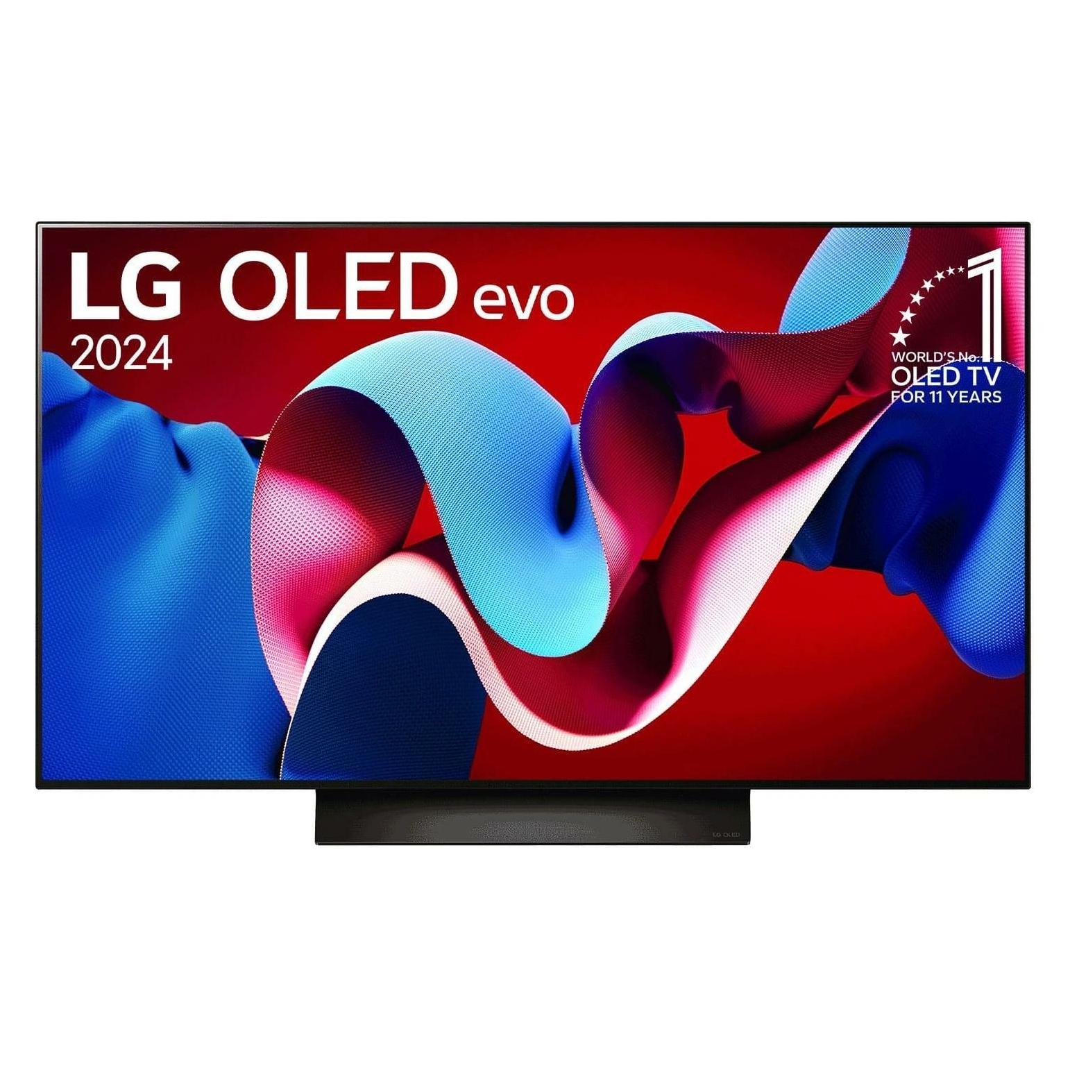 LG OLED48C41LA (48", C4, OLED, 4K, 2024), TV, Schwarz