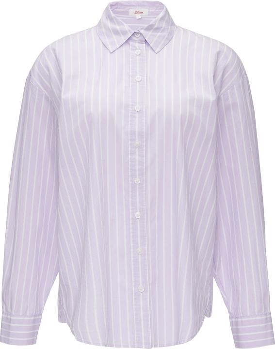 Actual product image S.Oliver Bluse Streifenbluse mit Hemdkragen im Relaxed Fit (42)