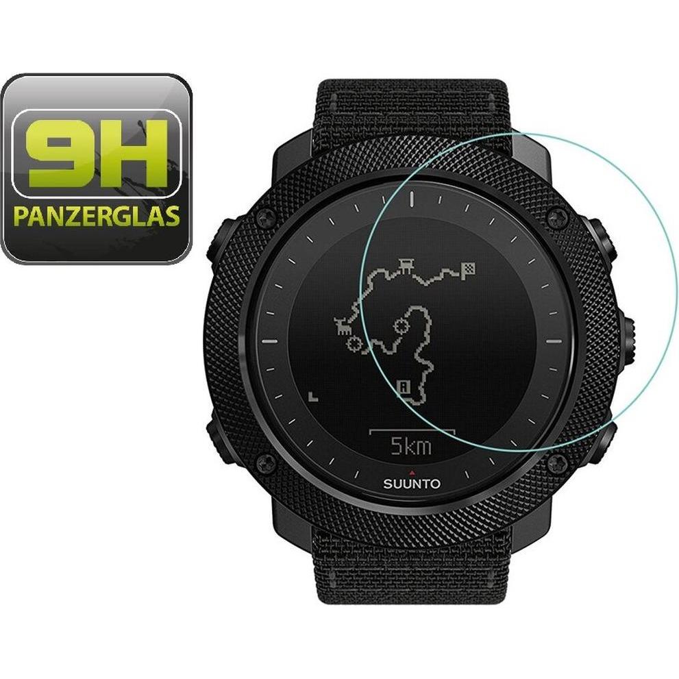 Protectorking 1x echtes Tempered 9H Panzerhartglas 3D KLAR, Smartwatch Schutzfolie, Transparent