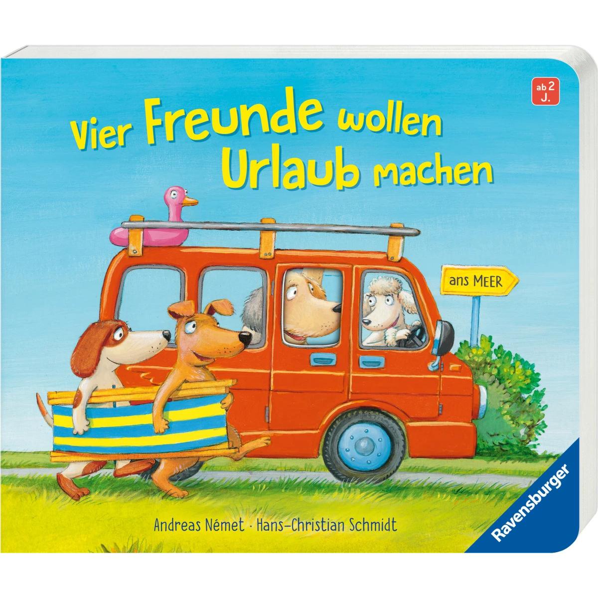 Thumbnail - Vier Freunde wollen Urlaub machen, Kinderbücher von Hans-Christian Schmidt, Andreas Német