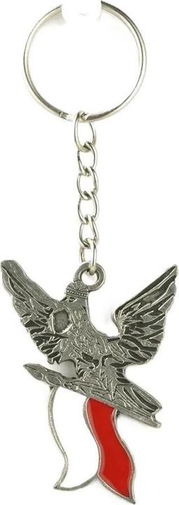 Actual product image Abino Metallschlüsselanhänger Adler mit der polnischen Flagge