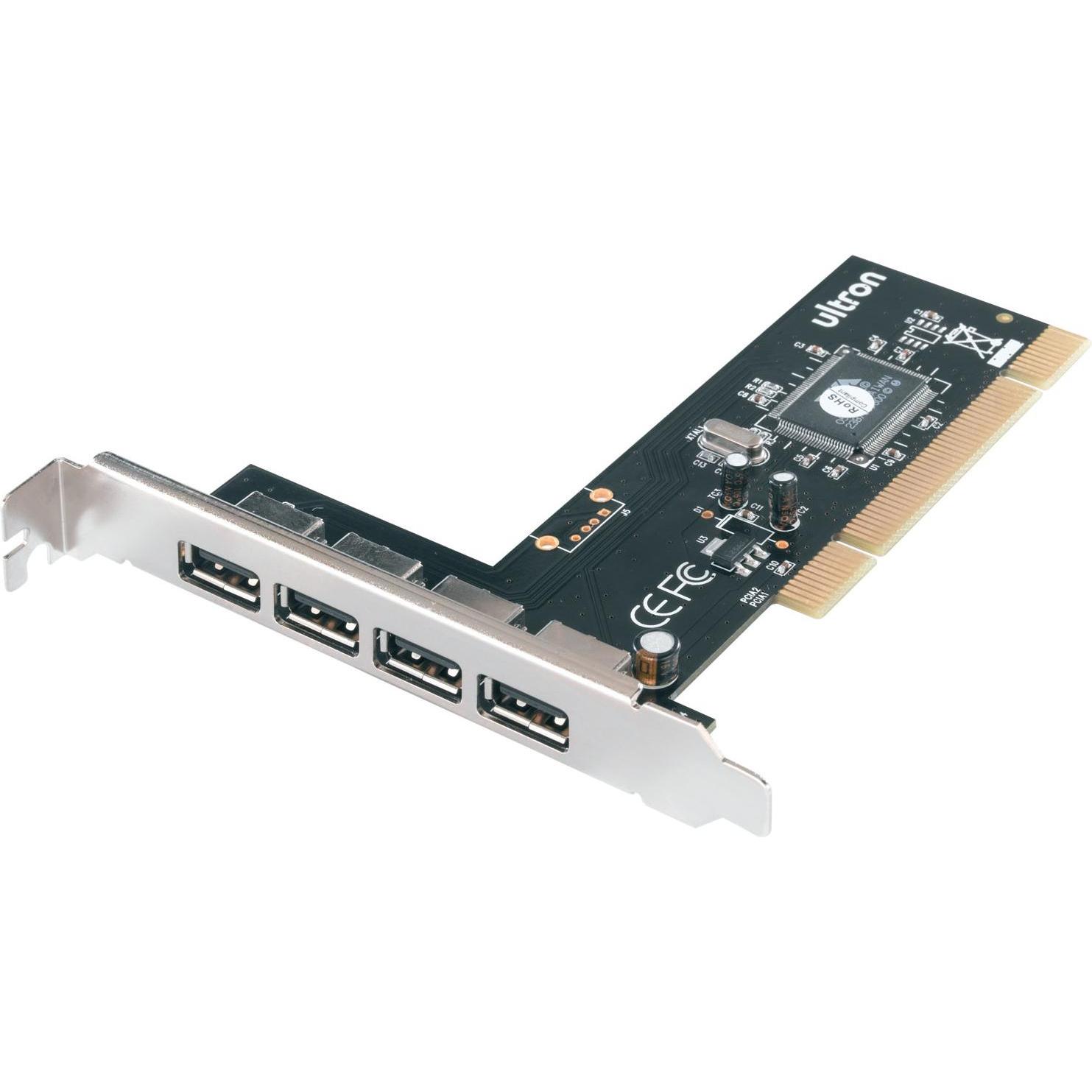 Thumbnail - Ultron UHP-400 - USB-Adapter - PCI - USB 2.0, Kontrollerkarte