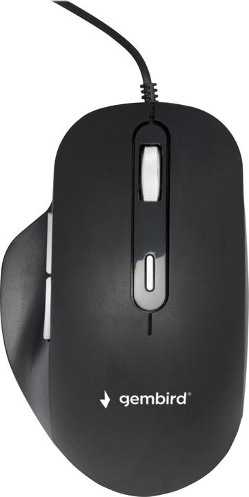 Actual product image Gembird MUS-6B-02 Optical LED mouse USB black (Cable)